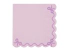 Fodros szalvéták, 33x33 cm, lila (1 pkt / 12 db.)