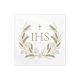 Napkins IHS, 33x33 cm, gold (1 pkt / 12 pc.)