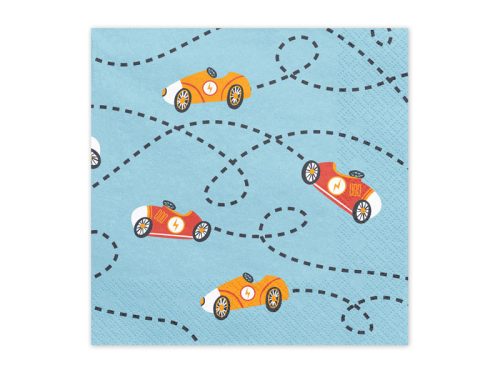 Napkins Cars, 33x33, mix (1 pkt / 12 pc.)