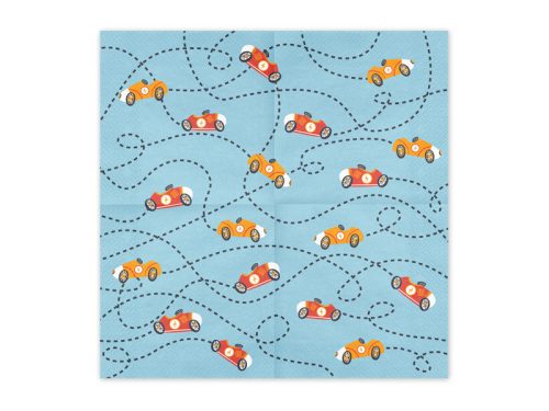 Napkins Cars, 33x33, mix (1 pkt / 12 pc.)