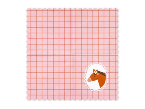 Lószalvéták, 33x33 cm, mix (1 db / 12 db)