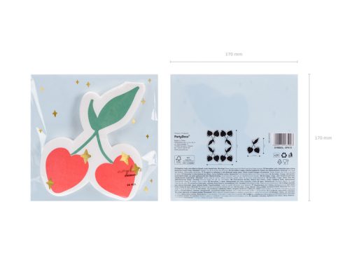 Szalvéták Cseresznye, mix, 13,5x16cm (1 db / 20 db.)