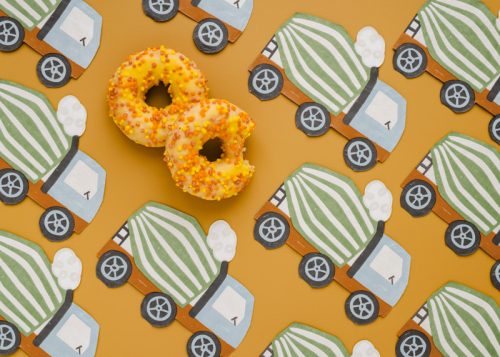 Szalvéták Betonkeverő, 16x13 cm, mix (1 pkt / 20 db.)