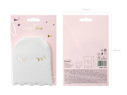 Szalvéták Ghost, 11x14cm (1 db / 20 db.)