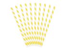 Paper Straws, yellow, 19.5cm (1 pkt / 10 pc.)