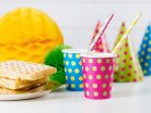 Paper Straws, yellow, 19.5cm (1 pkt / 10 pc.)