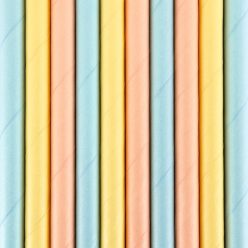 Papírszívószálak Nyáron, 19,5 cm (1 db / 10 db)