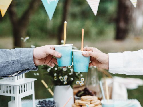 Papírszívószálak Nyáron, 19,5 cm (1 db / 10 db)