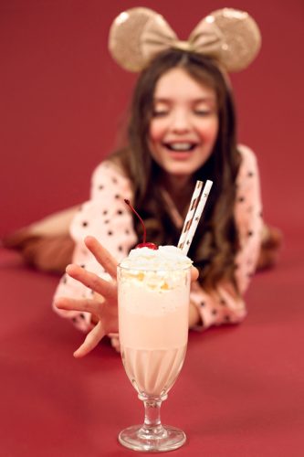 Papírszívószálak, világos rózsaszín arany, 19,5 cm (1 db / 10 db)