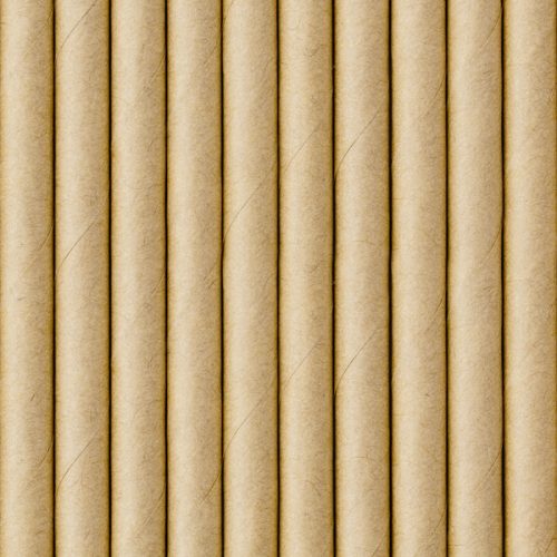 Papír szívószálak, kraft, 19,5 cm (1 db / 250 db)