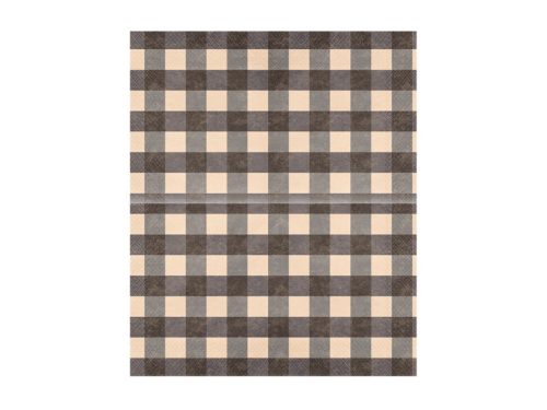 Kockás papír szalvéta 33x40 cm, vegyes szín, 20 db