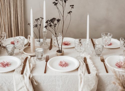 Gyertyatartó, ezüst, 8cm (1 db / 4 db.)