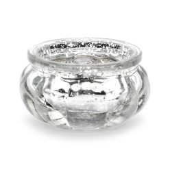 Gyertyatartó, ezüst, 3cm (1 db / 4 db)