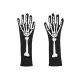 Glow in the Dark Gloves, fekete, S/M méret