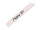 Happy 30 Sash, krém, 76 cm