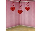 Swirls Hearts, red, 60cm (1 pkt / 3 pc.)