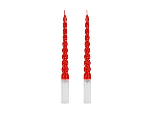 Kúpos gyertyák Mikulás, 25 cm, mix (1 pkt / 2 db.)