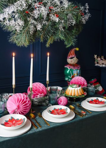 Gyertyatartó, arany, 22cm