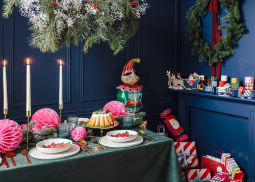 Gyertyatartó, arany, 22cm