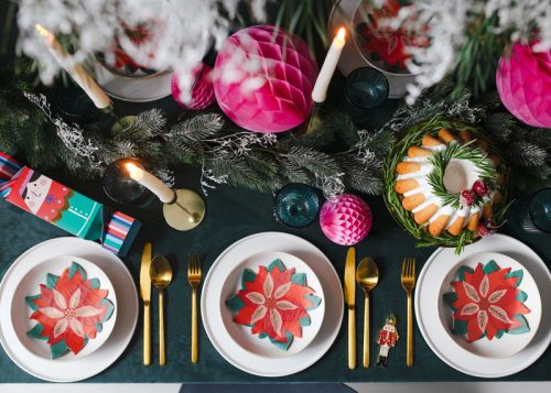 Gyertyatartó, arany, 22cm