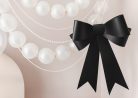 Gyöngysor dekoráció, 5 m hosszú, 12 mm átmérőjű gyöngyökkel