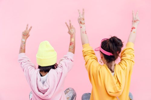 Ideiglenes tetoválások Daisy, mix (1 pkt / 14 db.)