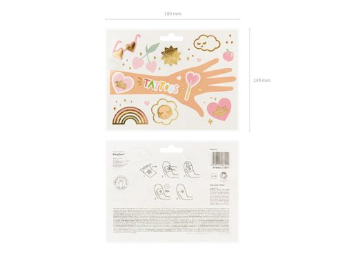 Ideiglenes tetoválások Daisy, mix (1 pkt / 14 db.)