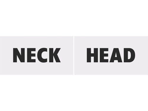 Vicces táblák Head & Neck (1 db / 2 db)