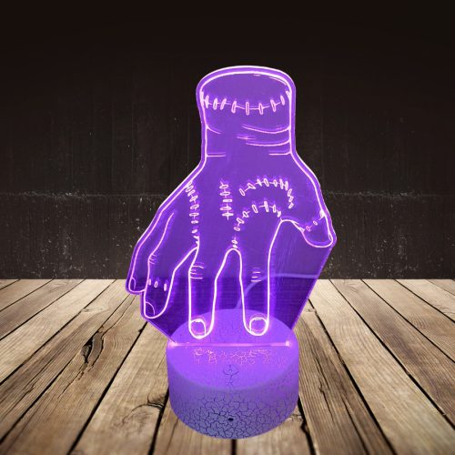 Izé mintás 3D lámpa - Wednesday sorozat ihlette lámpa