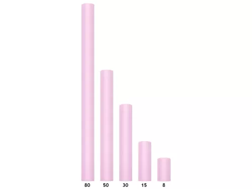 Tüll egyszínű, világos rózsaszín, 0,15 x 9 m (1 db / 9 lm)