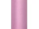 Tüll egyszínű, púderrózsaszín, 0,15 x 9 m (1 db / 9 lm)