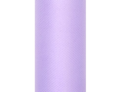 Tüll egyszínű, lila, 0,3 x 9 m