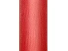Tüll egyszínű, piros, 0,3 x 9 m
