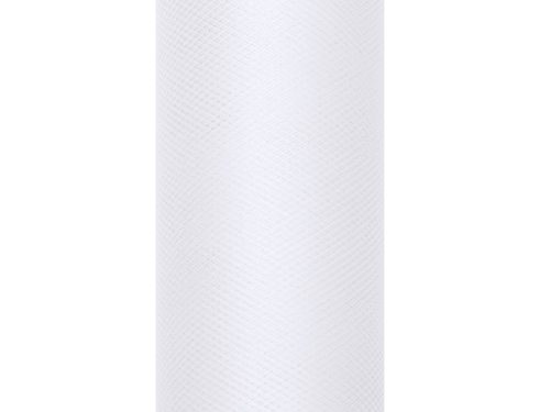Tulle Plain, white, 0.3 x 9m (1 pc. / 9 lm)