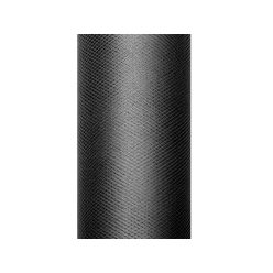 Sima tüll, fekete, 0,3 x 9 m (1 db / 9 lm)