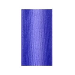 Tüll egyszínű, sötétkék, 0,3 x 9 m