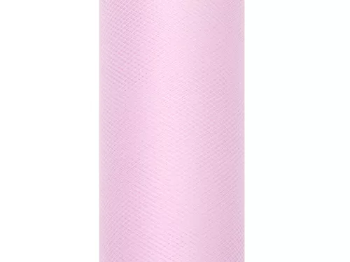 Tüll egyszínű, világos rózsaszín, 0,3 x 9 m