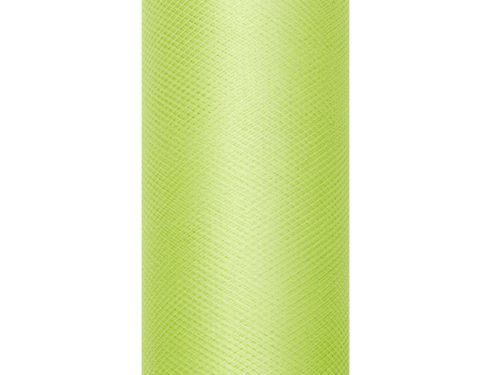 Tüll egyszínű, világoszöld, 0,3 x 9 m