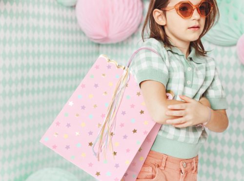 Ajándékzacskók Stars, mix, 26x32x13cm