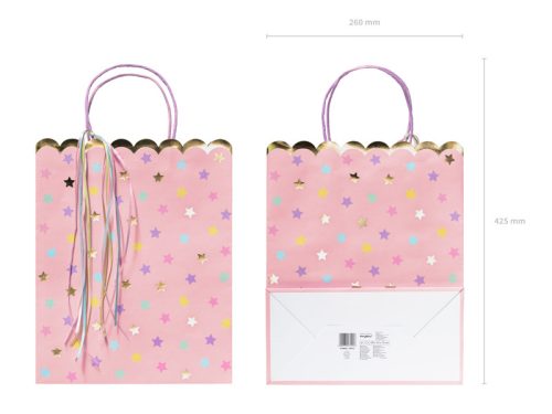 Ajándékzacskók Stars, mix, 26x32x13cm
