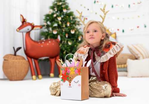 Ajándéktáska Szarvas, keverék, 20,5x30x10,5 cm