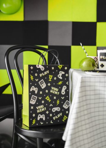 Ajándéktáska Gamepad, 10x24x32 cm, mix