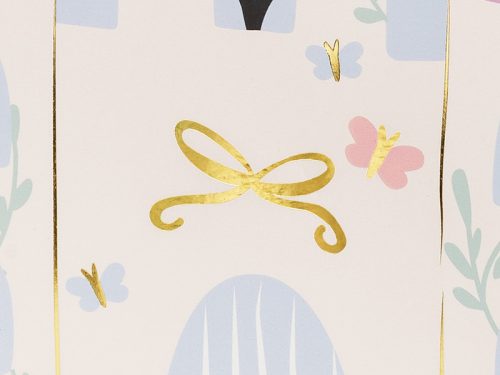 Gift bag Castle, 14 x 8 x 20 cm, mix