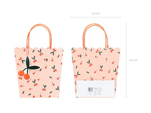 Ajándékzacskók Cseresznye, mix, 22x23x8cm