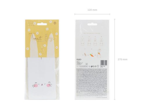 Csemegezsákok Nyúl, mix, 7,5x9x22,5 cm (1 db / 6 db)