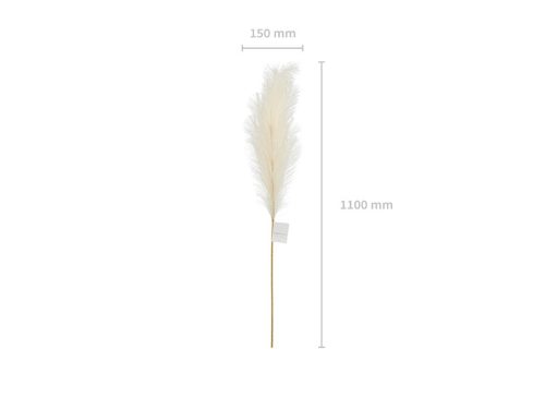 Pampa műfű, világos krém, 15x110cm