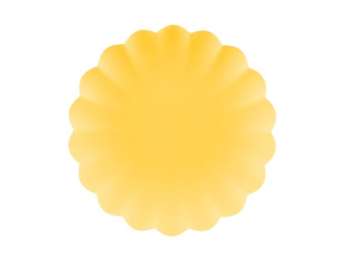 Műanyag tányérok Fodor, 22 x 22 cm, sárga (1 pkt / 4 db.)