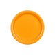 Világos narancssárga papírtányérok, 23 cm, 6 darabos csomag