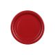 Sötétvörös papírtányérok 23 cm, 6 darabos csomag