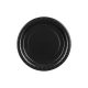 Fekete 23 cm papírtányérok, 6 darabos csomag
